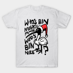 Christmas Bin Chicken T Shirt - Australian Bin Chicken Christmas Themed Tee with quote T-Shirt